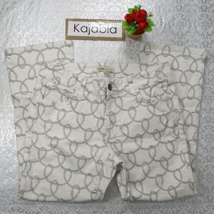 CABI Rope Printed Denim Crops Size 6     #10